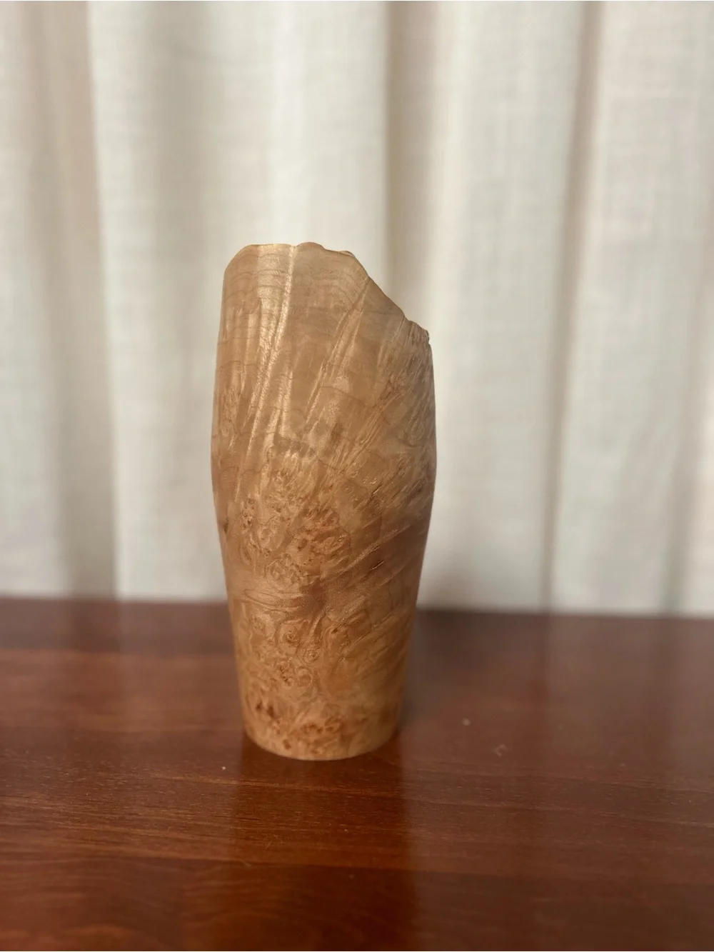 Wood Vase | Handcrafted Maple Burl Live Edge Rustic Home Decor